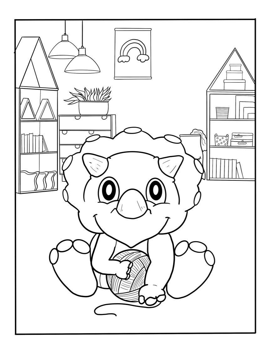  Kids Dinosaur Coloring Pages 