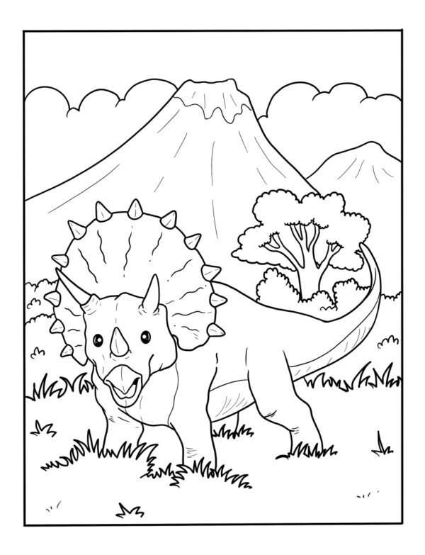 Printable Free Dinosaur Coloring Page