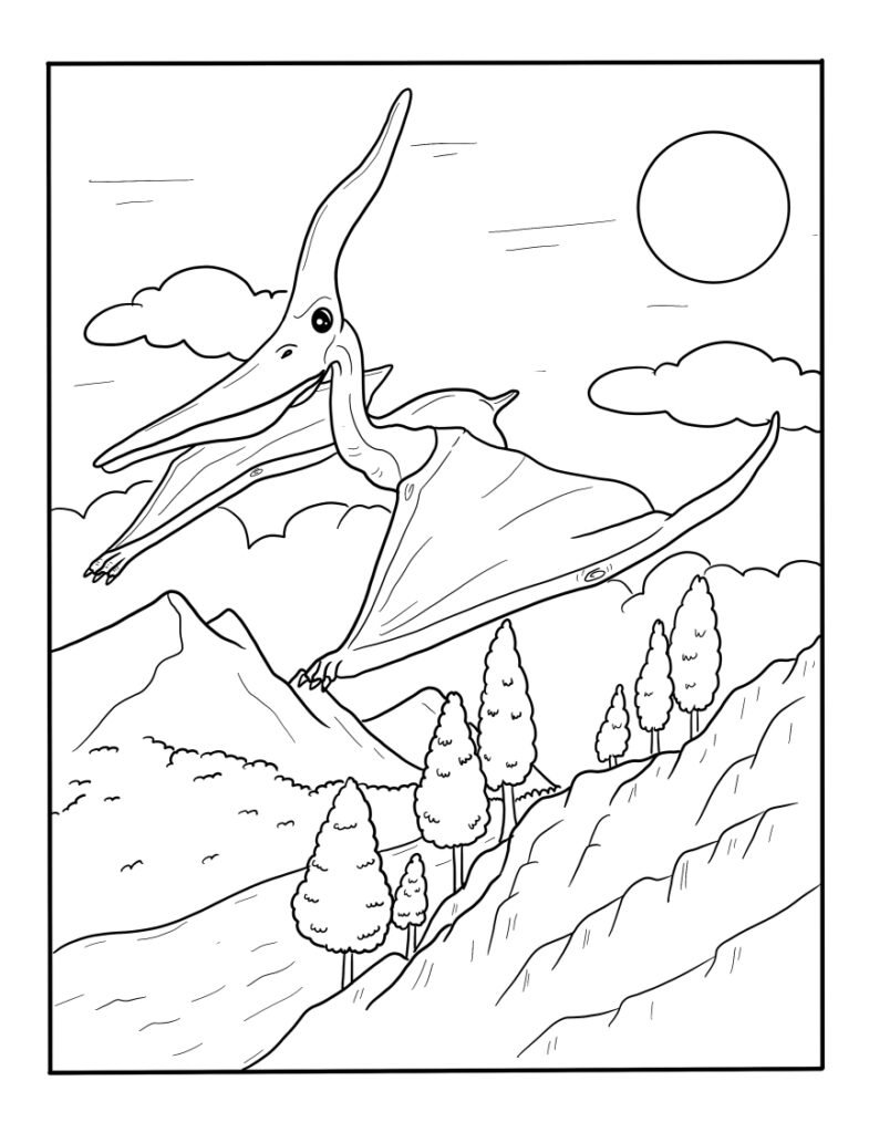 Pterodactylus-Coloring-Pages