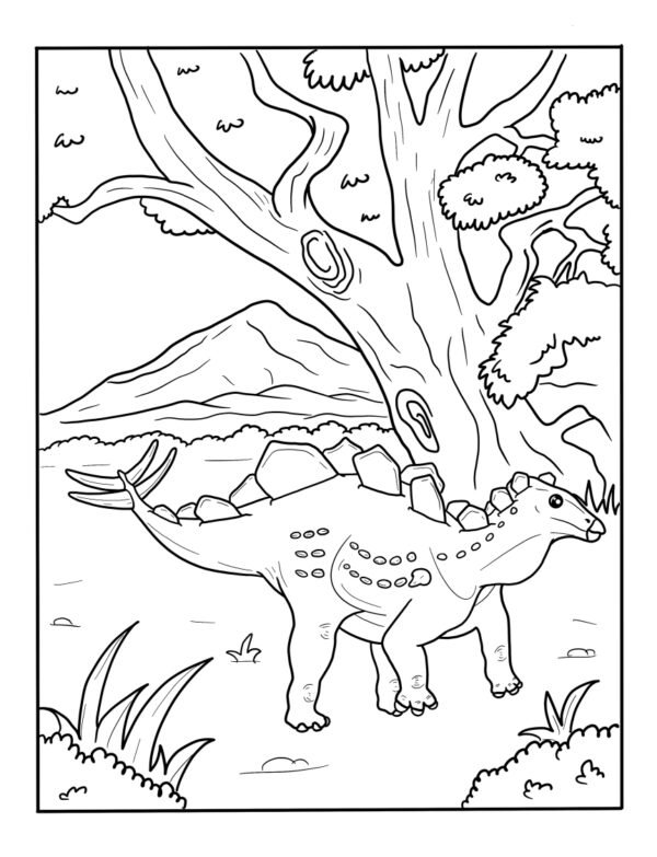 Realistic Dinosaur Coloring Pages - Free Printable For Kids