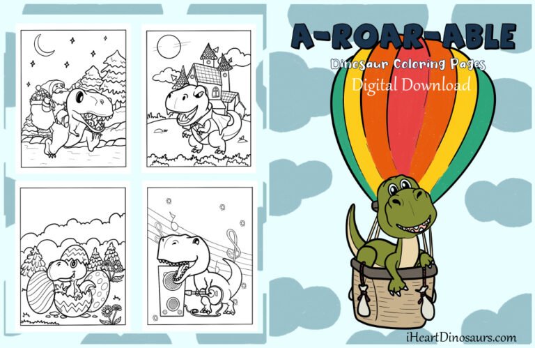 were back a dinosaurs story coloring pages for children