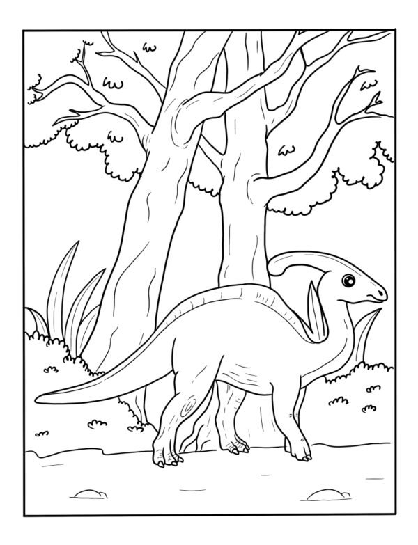 Realistic Dinosaur Coloring Pages - Free Printable For Kids