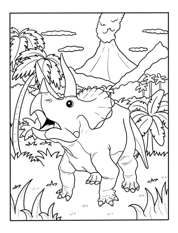 Realistic Dinosaur Coloring Pages - Free Printable For Kids