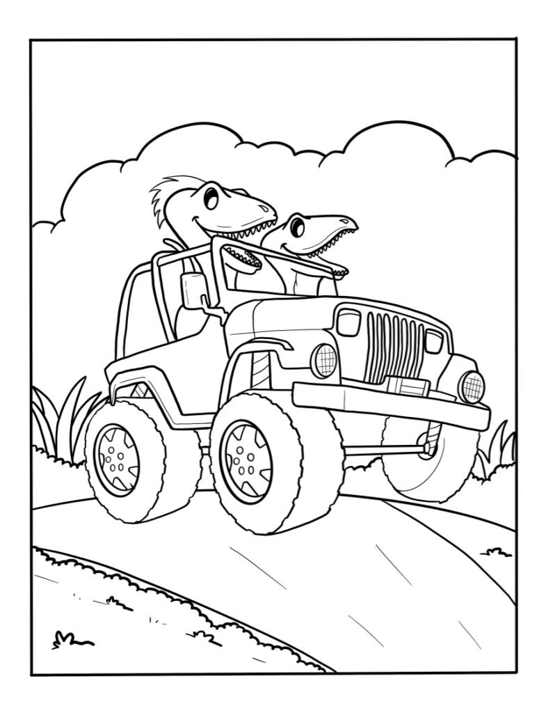 truck coloring pages to print