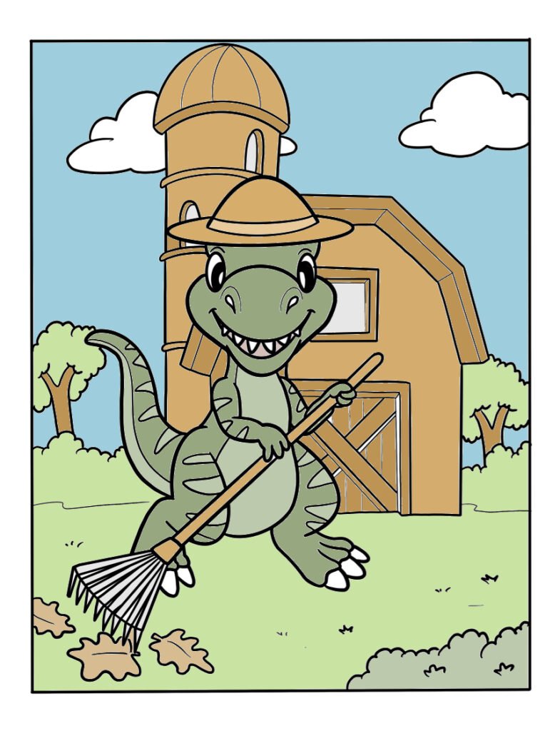 farming-coloring-pages-dinosaur