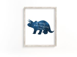 Be-strong-and-courageous-Triceratops-Printable