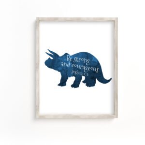 Be-strong-and-courageous-Triceratops-Printable