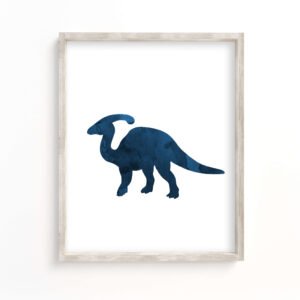 Parasaurolophus, Digital Download, For 8x10 Dinosaur Prints, 4x6, 5x7, 11x14, A4, Dark Blue