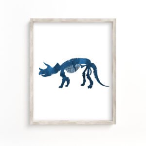 dinosaur-skeleton-art-print-blue