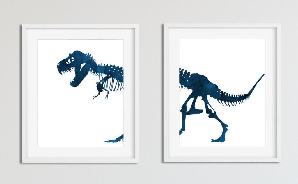 tyrannosaurus-dinosaur-skeleton-art