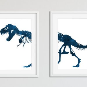tyrannosaurus-dinosaur-skeleton-art