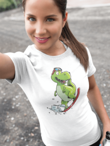 girl-wearing-snowboard-dinosaur-shirt