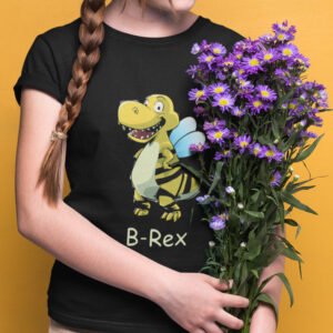 Dinosaur Clothes For Girls, Bee, B Rex, Funny Tyrannosaurus Shirt