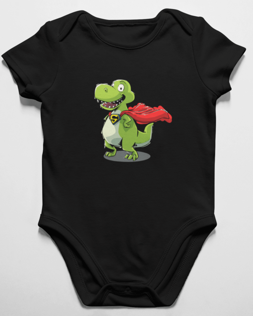 Baby Dinosaur Clothes, Superhero, Supwerpower Onesie For Boys