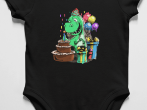 dinosaur birthday onesie for boys