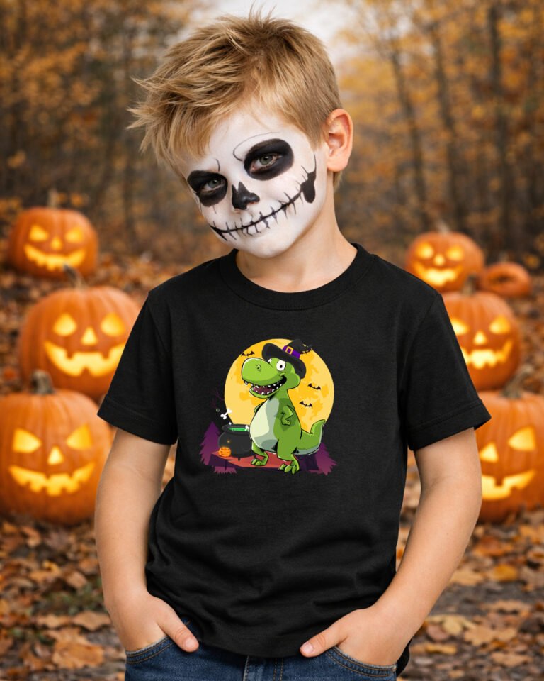 Dinosaur Halloween T Shirts For Boys