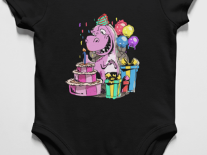 dinosaur birthday onesie