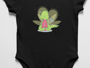 dinosaur meditation onesie for baby