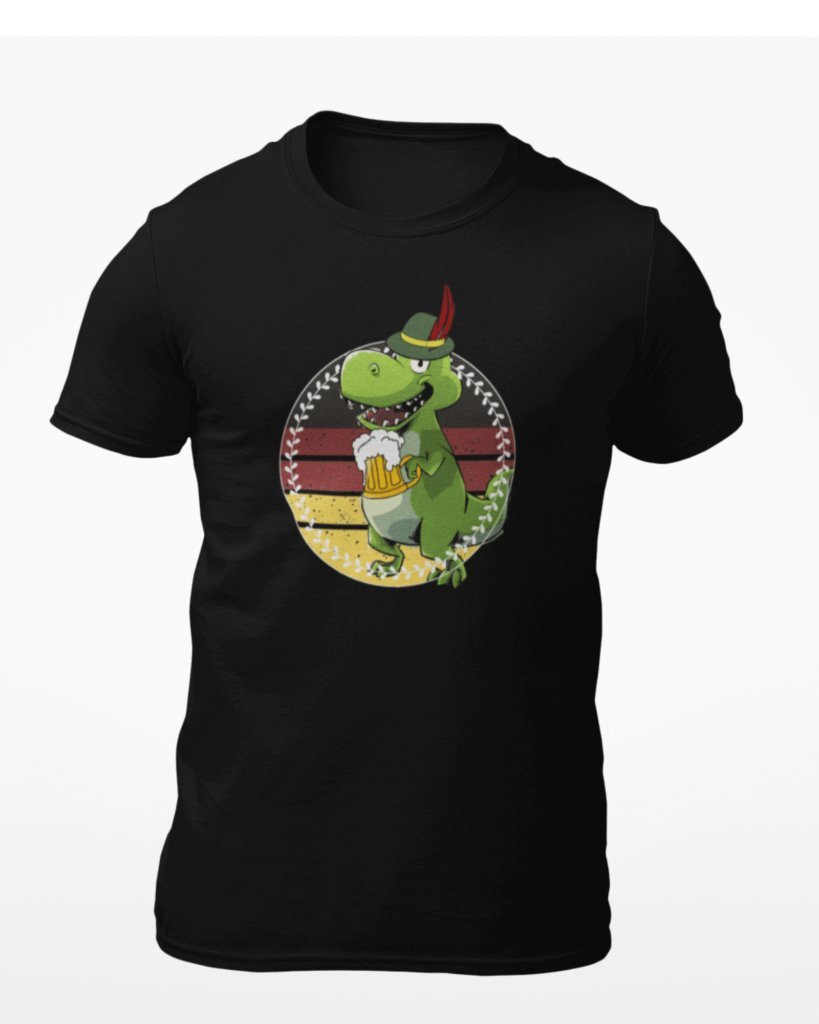Beer Mens T Shirt Dinosaur