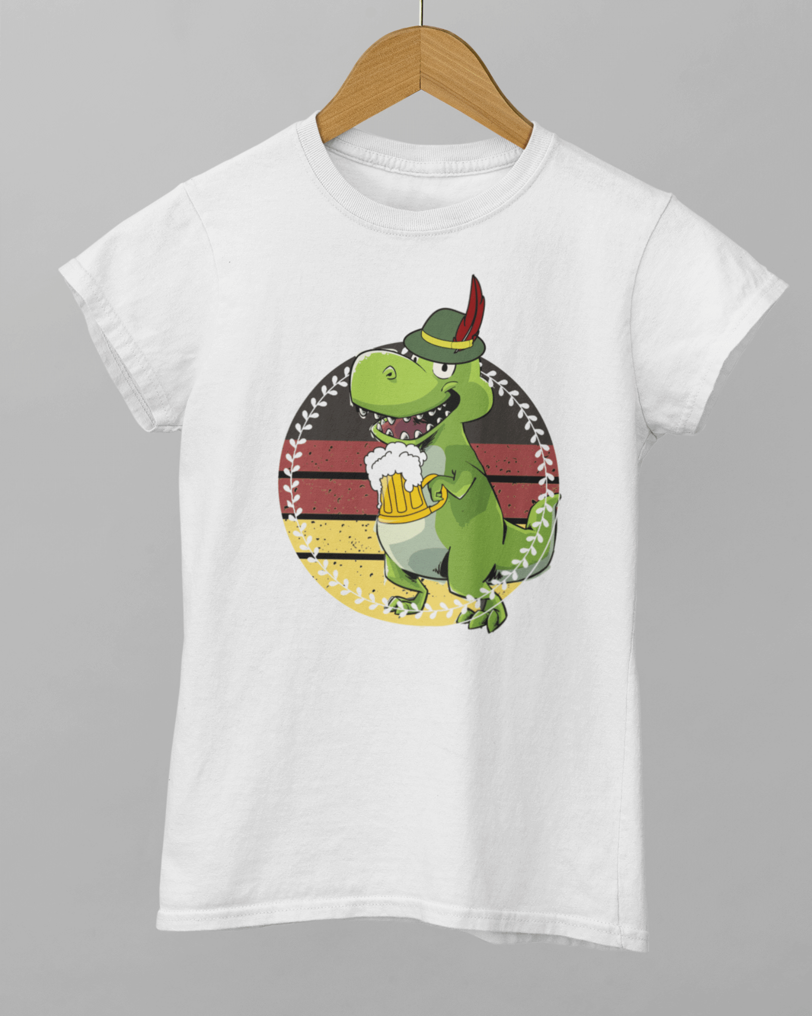 Funny Beer Shirt For Women, With Dinosaur, Animals