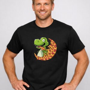 Pizza T Shirt For Men, Dinosaur Clothes, Funny, Hilarious, Tyrannosaurus Rex