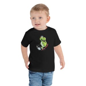 Snowboarding T Shirt For Boys, Snowboard Dinosaur, T Rex