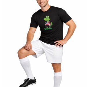 Soccer T Shirt Mens, With Dinosaurs, American Flag, National Flags, US