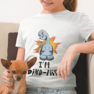 Funny Dinosaur T Shirt For Girls, Punny, Pun, Dino-Mite, Long Neck Dinosaur