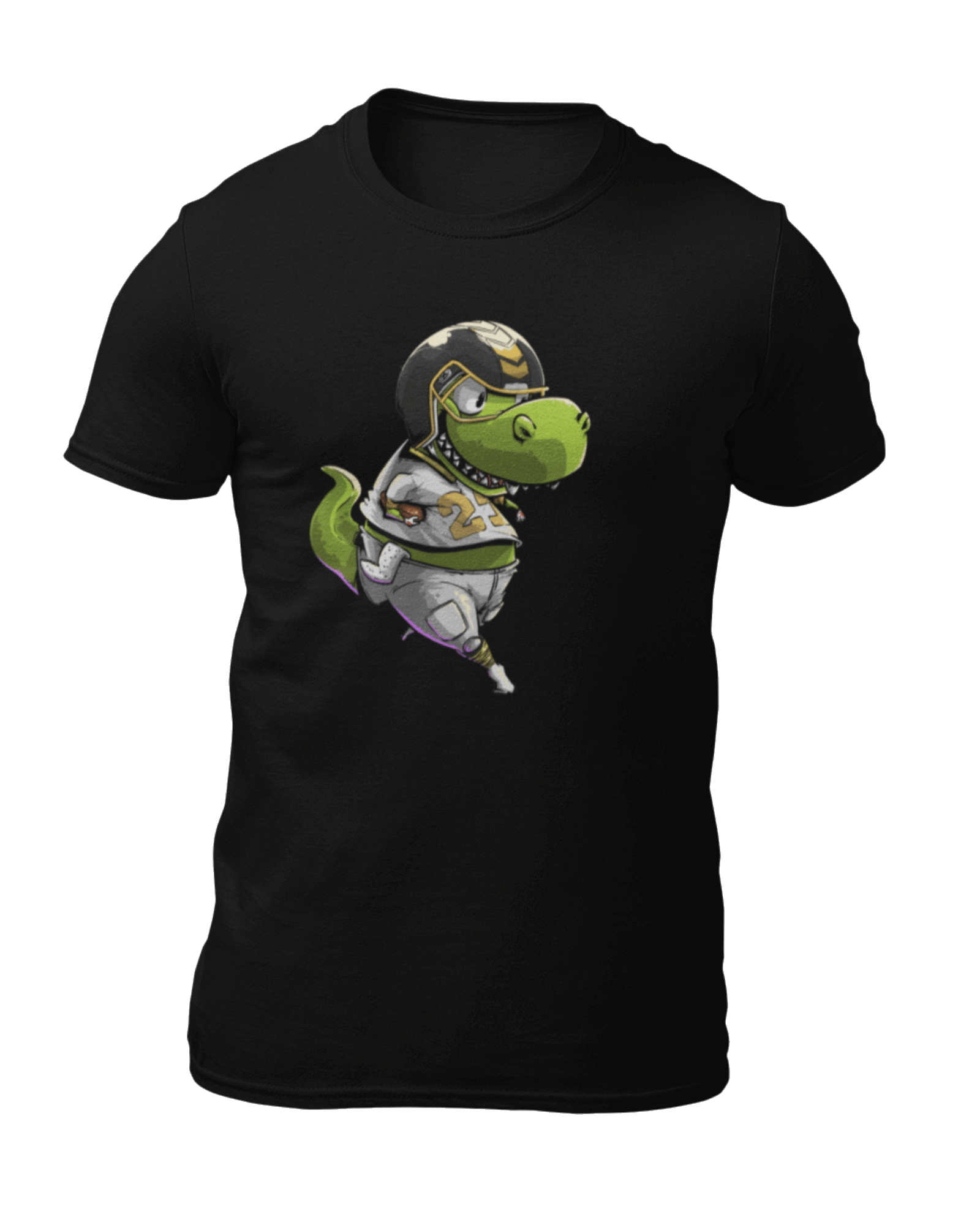 Football T-Shirts With Dinosaurs, TRex, T-Rex, For Kids And Adults