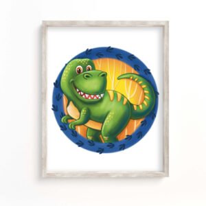 Dinosaur Art Prints For Boys Room, T-Rex, Digital Download