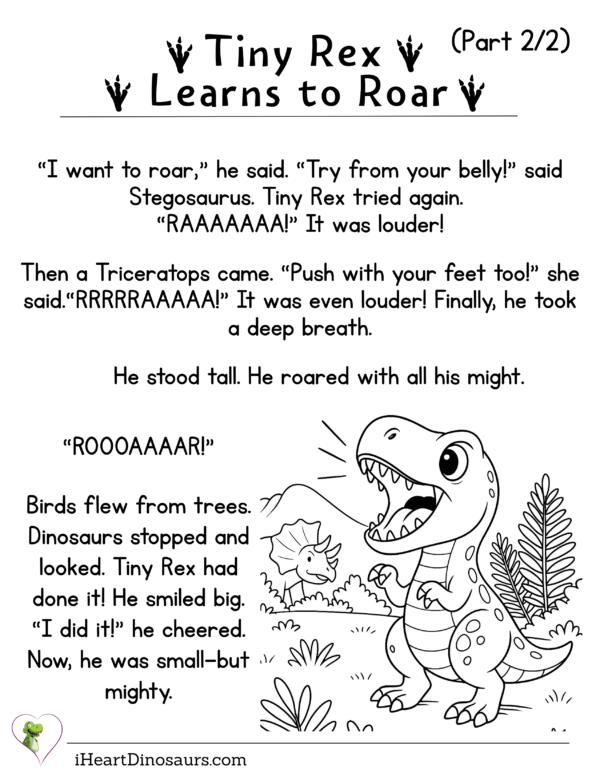 🦖 Dinosaur Short Story and Worksheet Bundle – Read, Color, and Learn with Your Favorite Dinosaurs! 🦕 - Image 3