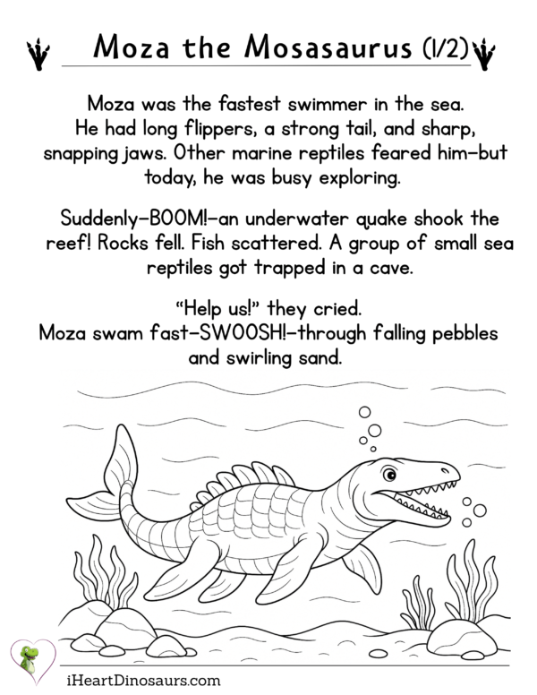🦖 Dinosaur Short Story and Worksheet Bundle – Read, Color, and Learn with Your Favorite Dinosaurs! 🦕 - Image 8