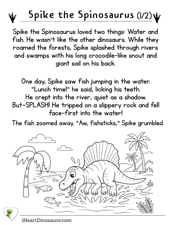 🦖 Dinosaur Short Story and Worksheet Bundle – Read, Color, and Learn with Your Favorite Dinosaurs! 🦕 - Image 9