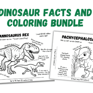 Dino Discovery: Dinosaur Facts and Coloring Bundle (10)