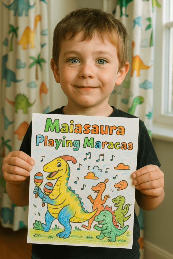 Musician Coloring Pages with Dinosaurs - 32 Printable PDF Sheets - Image 5
