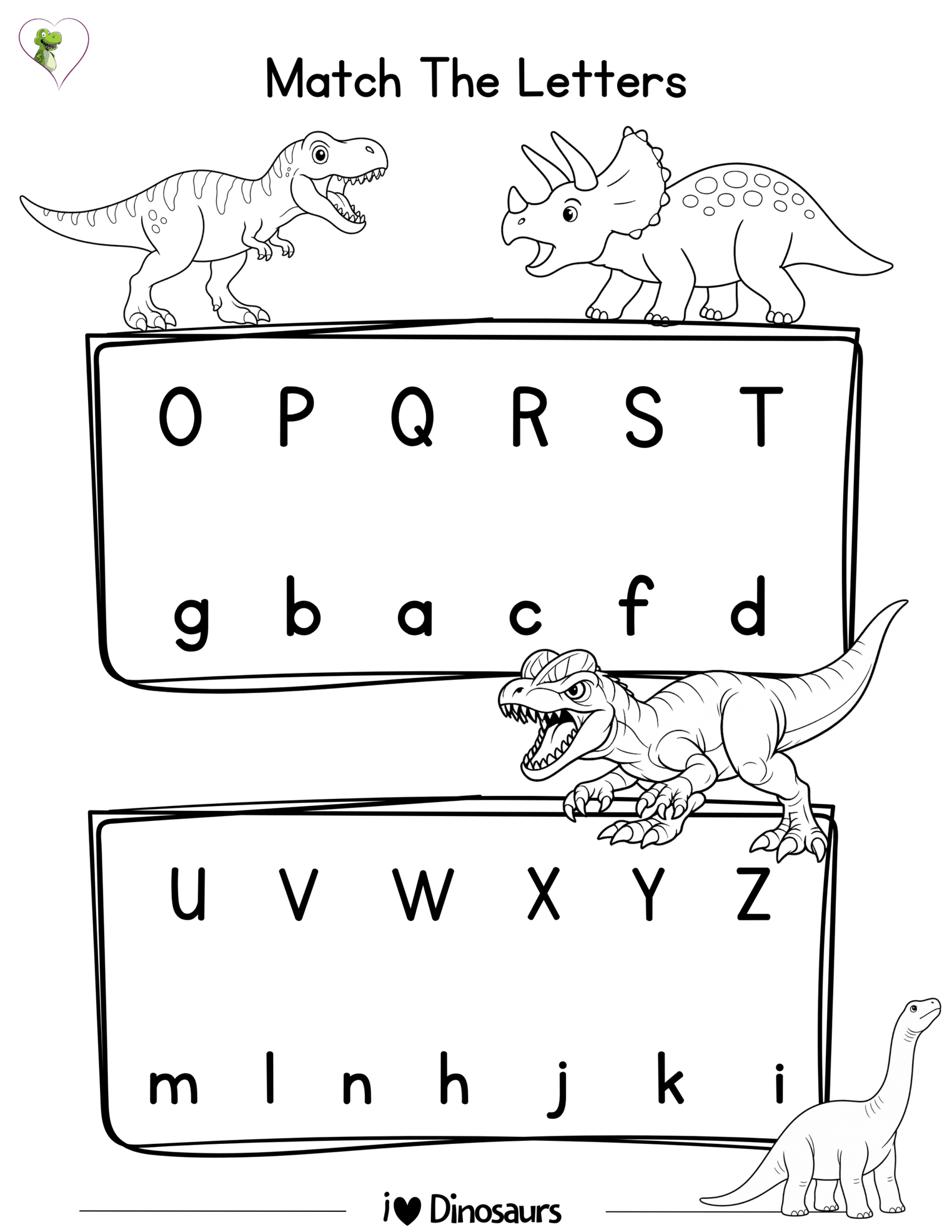 Dinosaur Worksheets for Kindergarten and Preschool (PDF) – 300 Printable Learning Activities for Ages 4–6 - Image 3