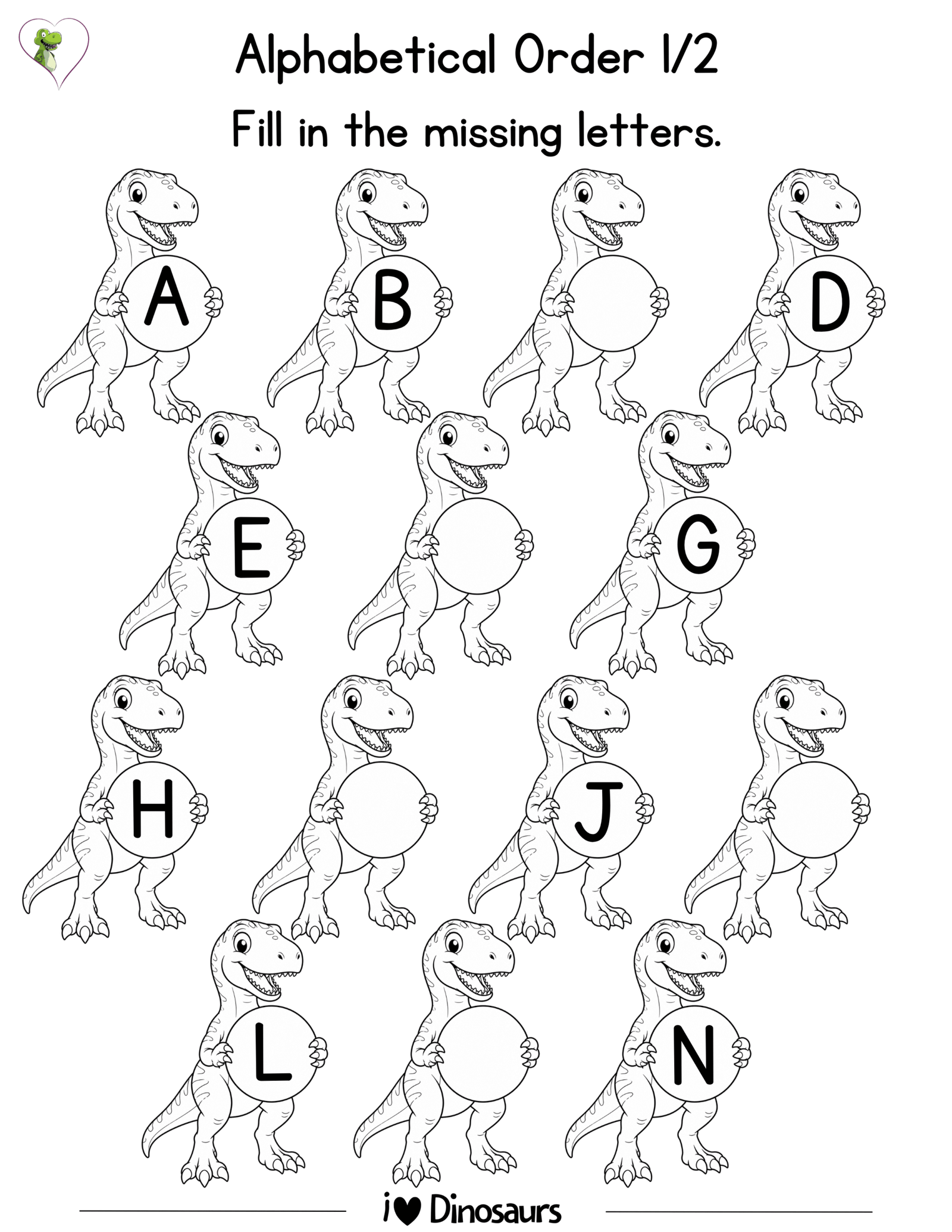 Dinosaur Worksheets for Kindergarten and Preschool (PDF) – 300 Printable Learning Activities for Ages 4–6 - Image 6