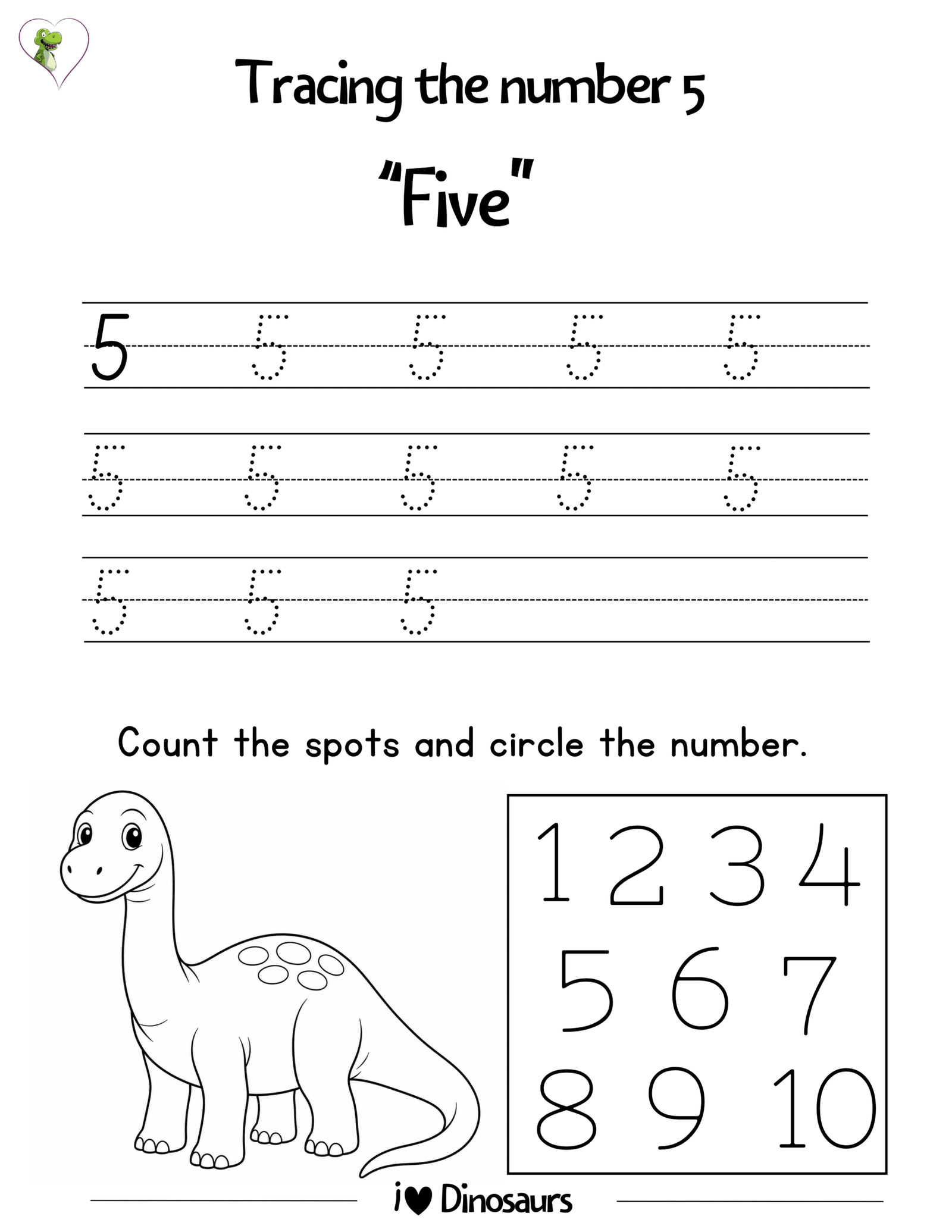 Dinosaur Worksheets for Kindergarten and Preschool (PDF) – 300 Printable Learning Activities for Ages 4–6 - Image 8